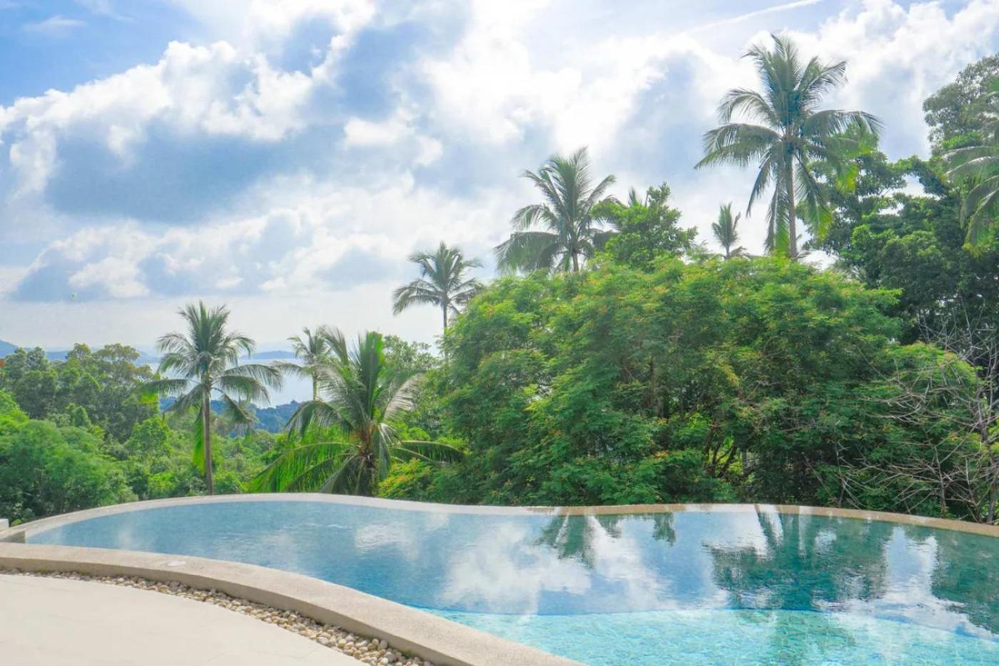 Phra Chan Villa 2Br - Infinity Pool & Sea View Chaweng Plajı Dış mekan fotoğraf